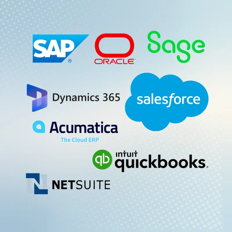 Integrated payments partner logos