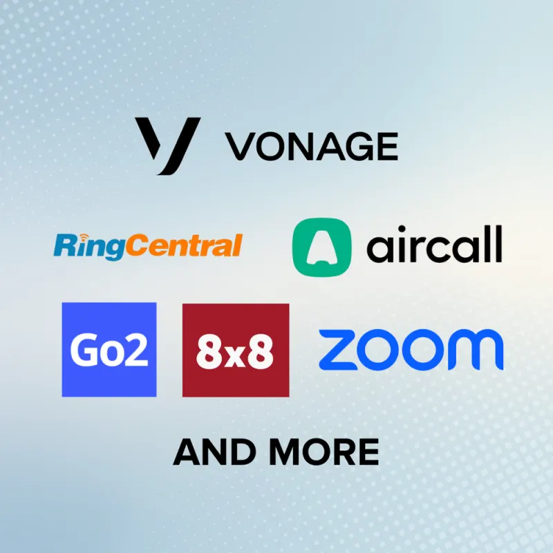 Voice connectivity partner logos